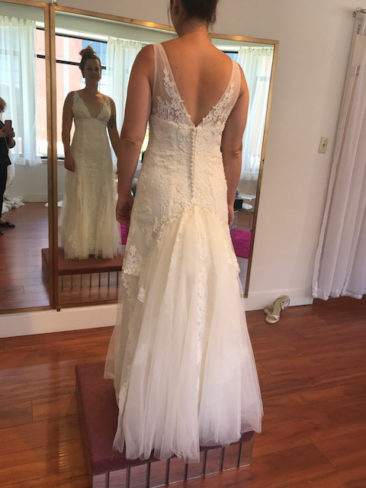 Having your wedding gown altered