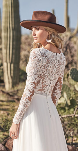 lillian west long sleeve wedding dress