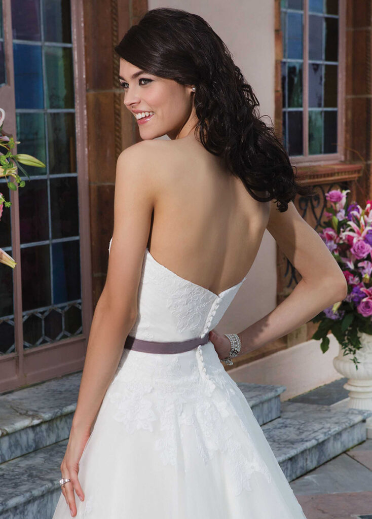 Back view of gown 3832 Sincerity Bridal