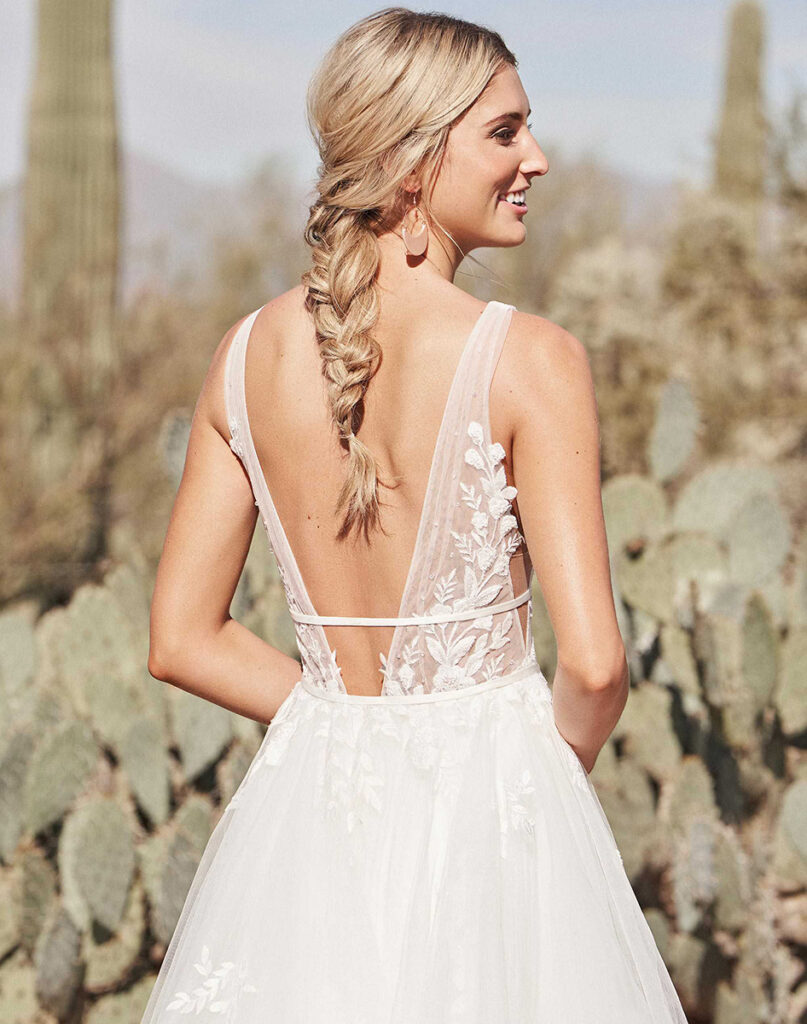 Back view of gown 66155 Lillian West