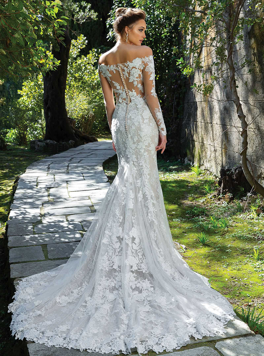 Back view gown 88120 Justin Alexander