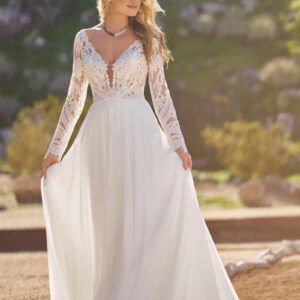 66287 Lillian West off the rack wedding gown
